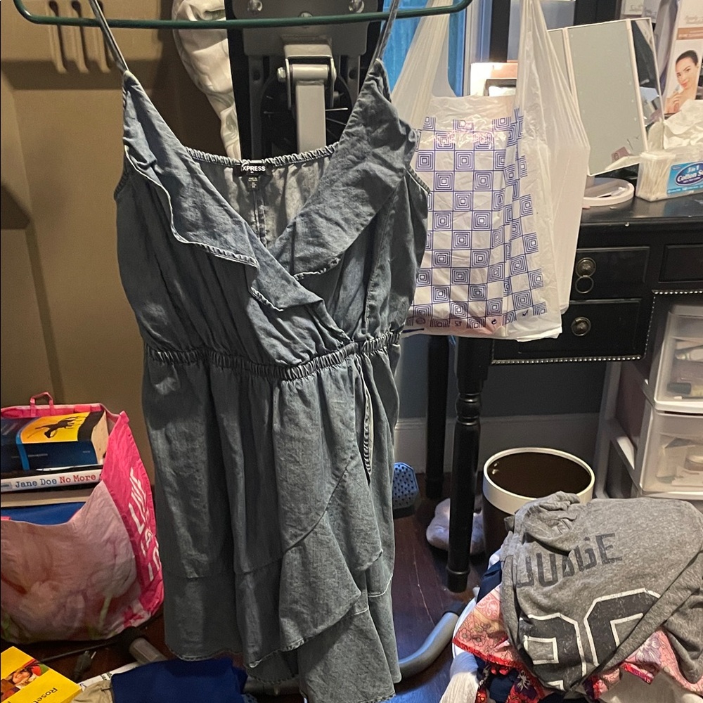 Express Denim Blue Top